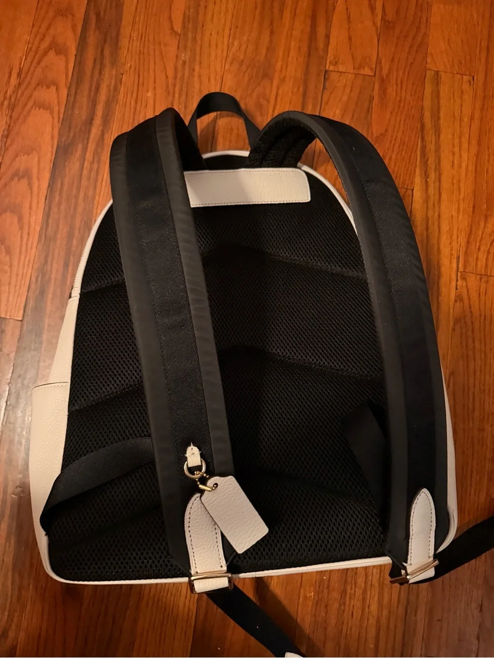 Coach Signature Logo Backpack in Beige and Cream